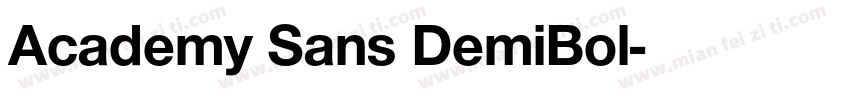 Academy Sans DemiBol字体转换